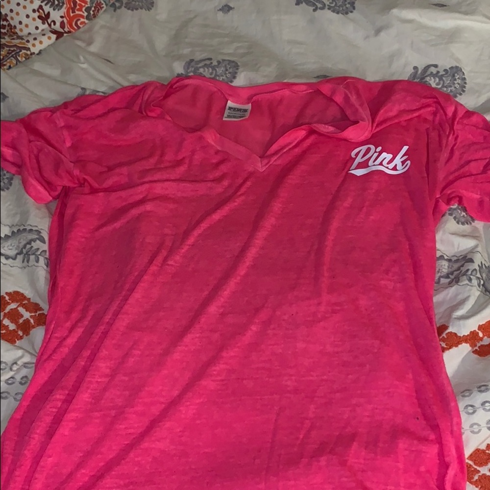 hot pink Victoria secret shirt